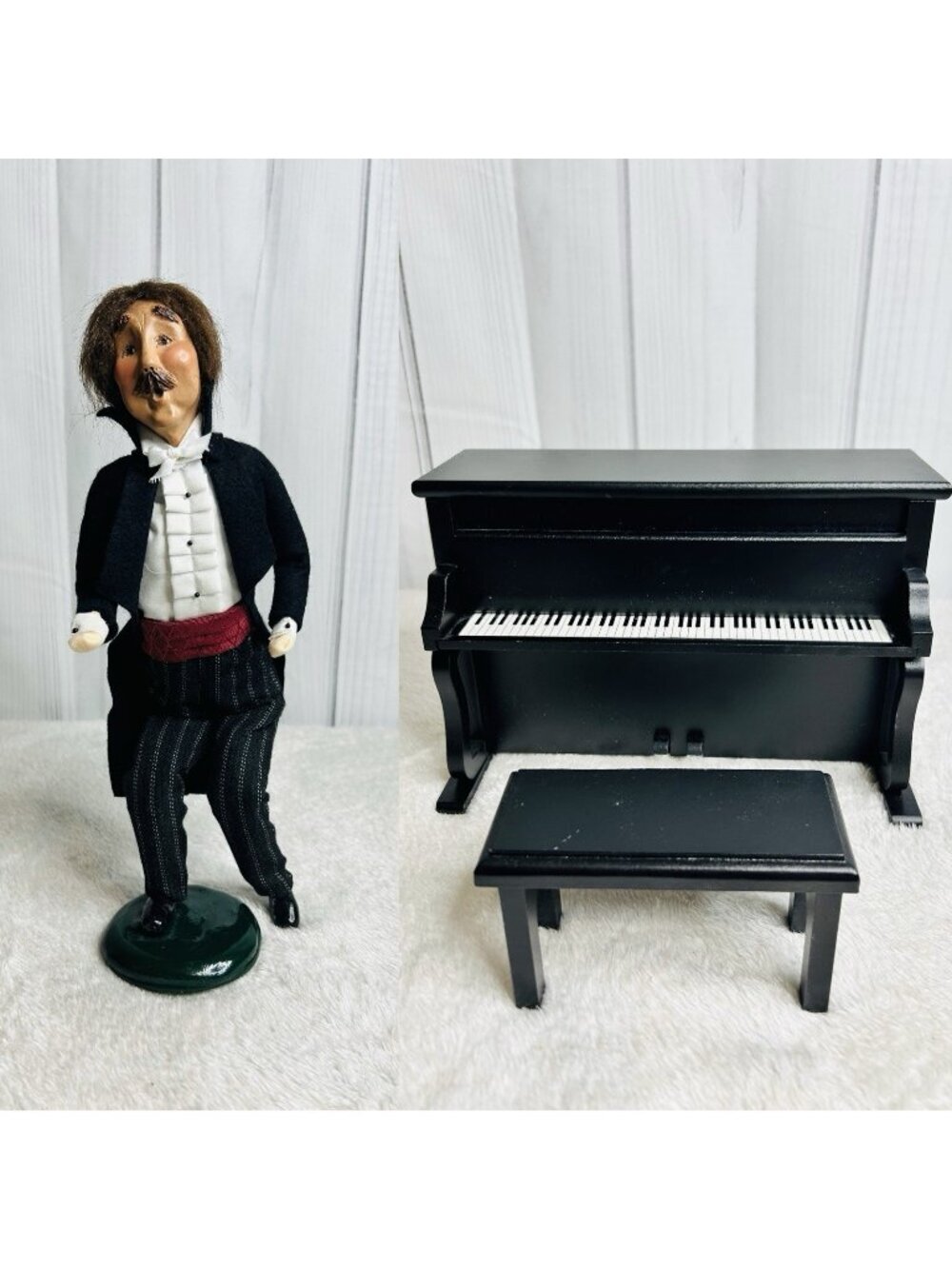 Byers Choice Tuxedo Man Piano Player RARE 1999 Excellent Condition